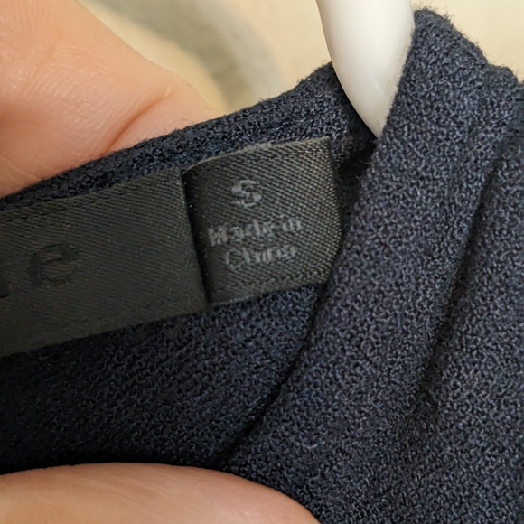 JENNI KAYNE Palmer Crepe T-Shirt Dress in Navy Blue Size Small - Picture 13 of 14